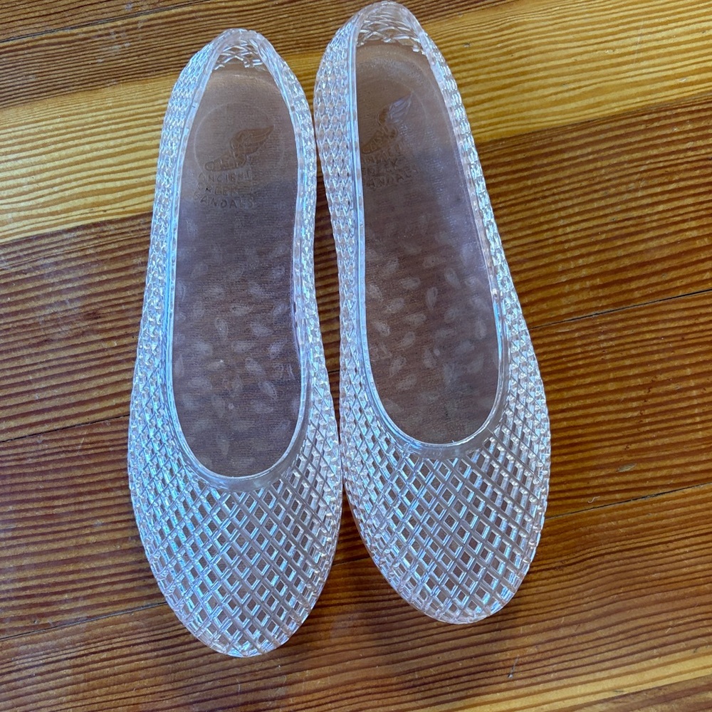 Ancient Greek Sandals Iro nude jelly flats